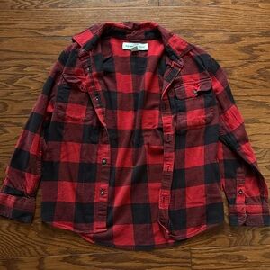 ⭐️Old Navy girls plaid button down